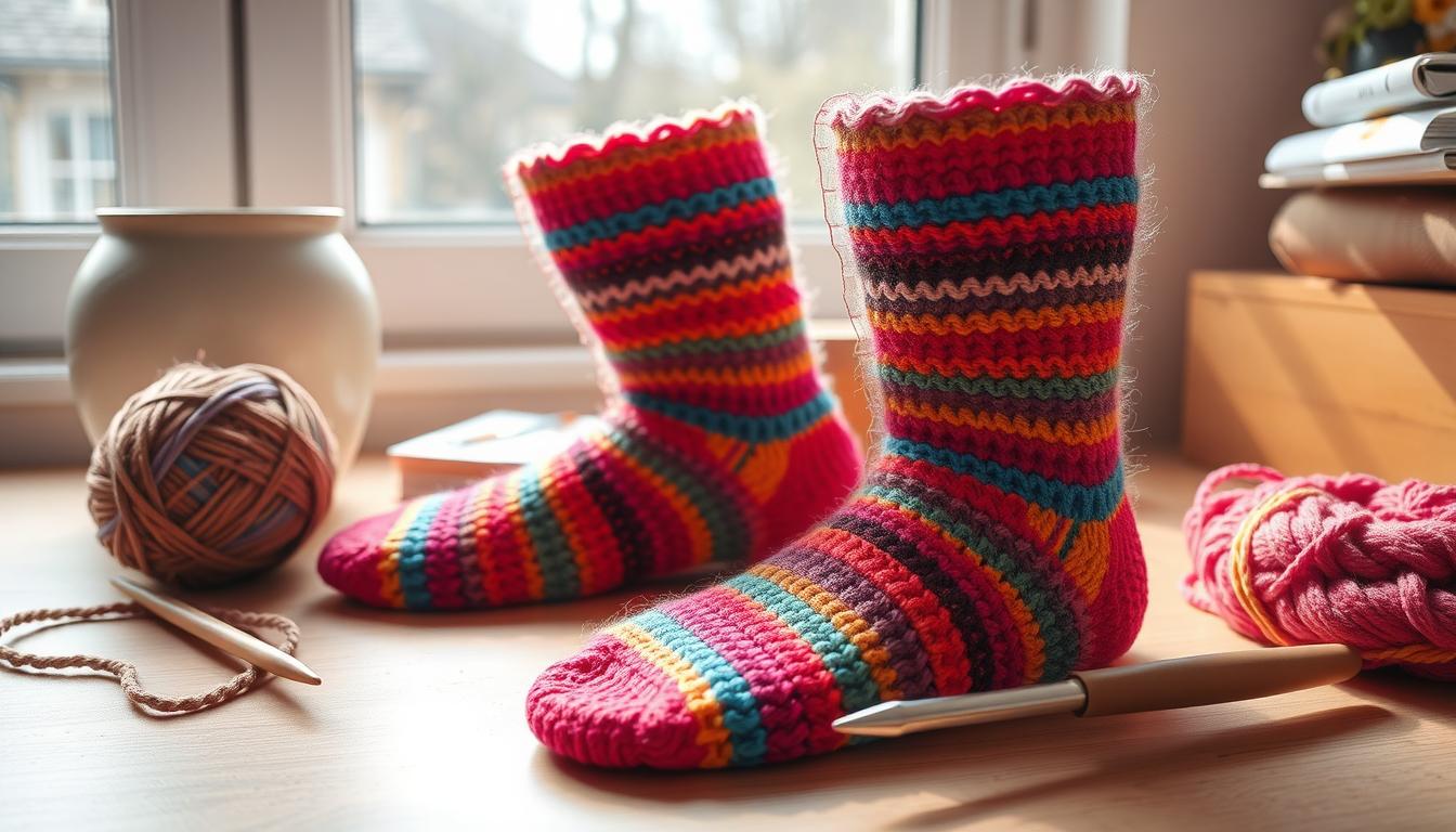 How do you crochet socks?