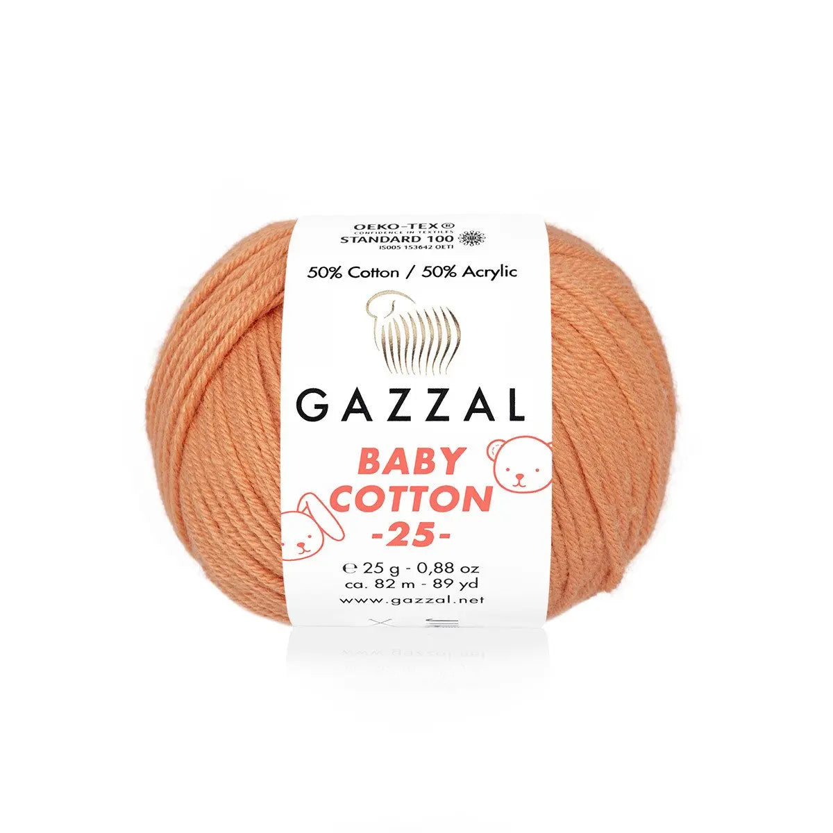 Gazzal Baby Cotton 25 Cotton Yarn, Hand knitting, Crochet, Hobbyshopy