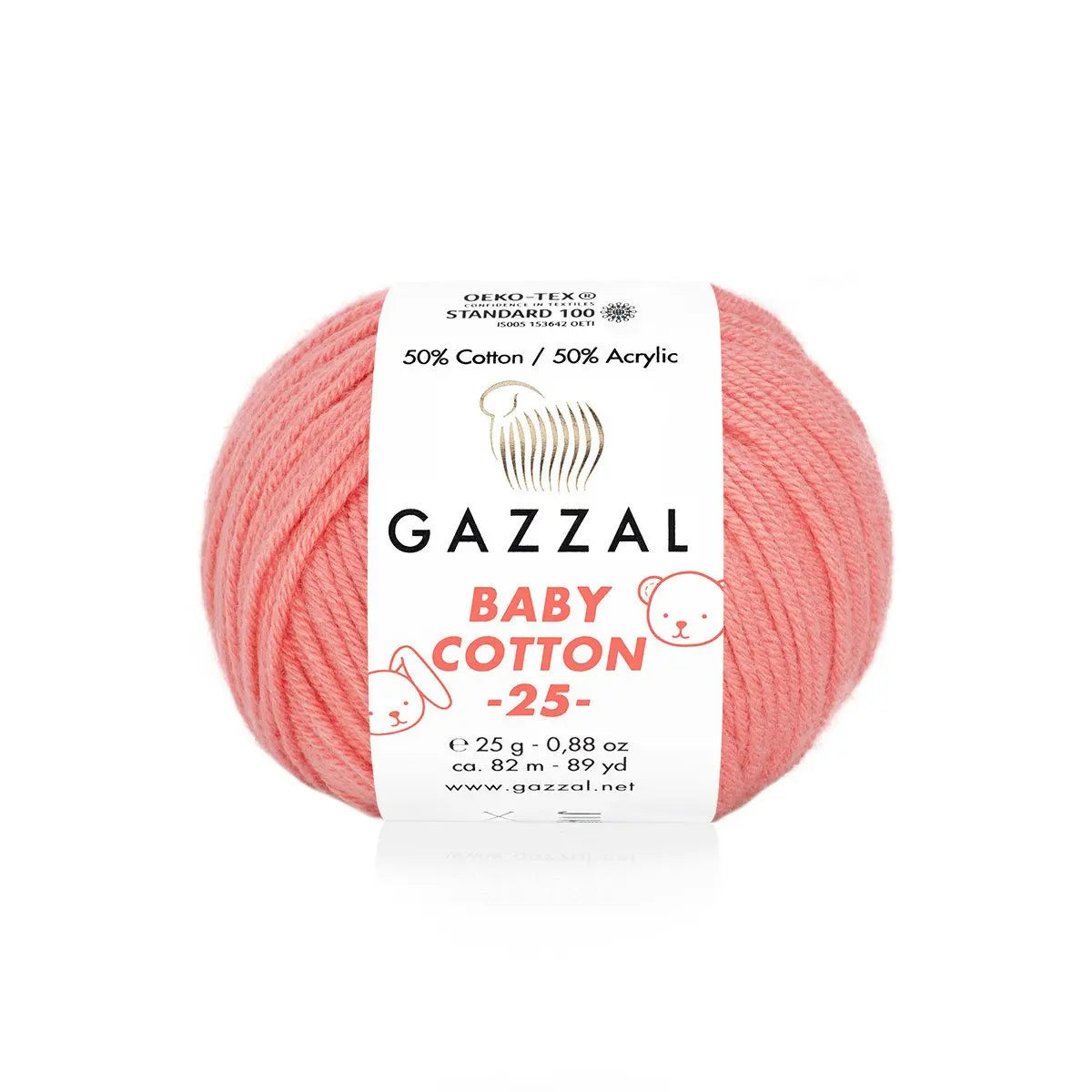 Gazzal Baby Cotton 25 Cotton Yarn, Hand knitting, Crochet, Hobbyshopy