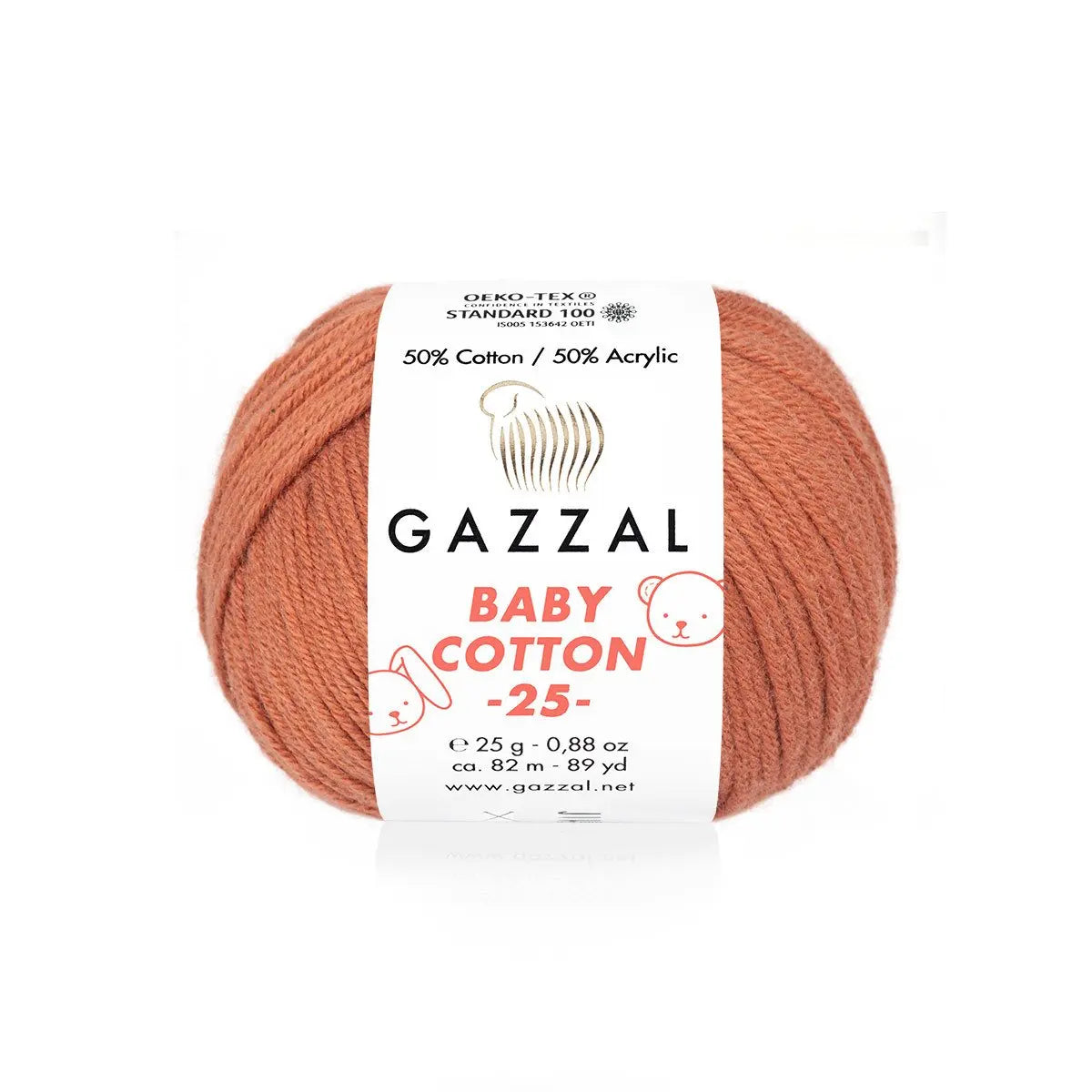 Gazzal Baby Cotton 25 Cotton Yarn, Hand knitting, Crochet, Hobbyshopy