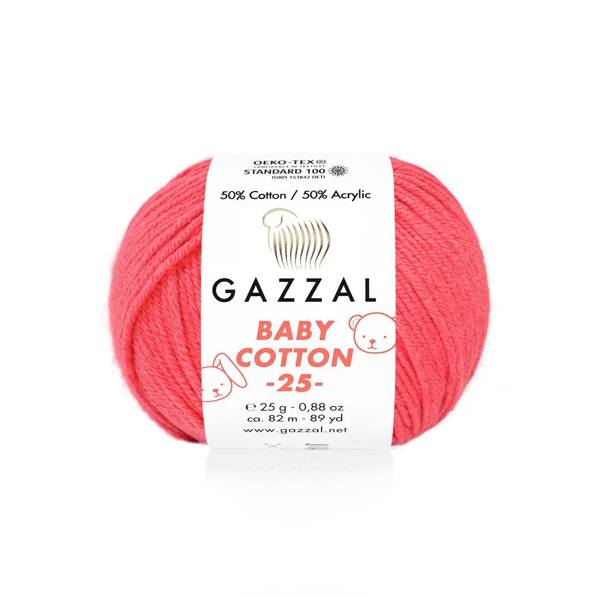 Gazzal Baby Cotton 25 Cotton Yarn, Hand knitting, Crochet, Hobbyshopy