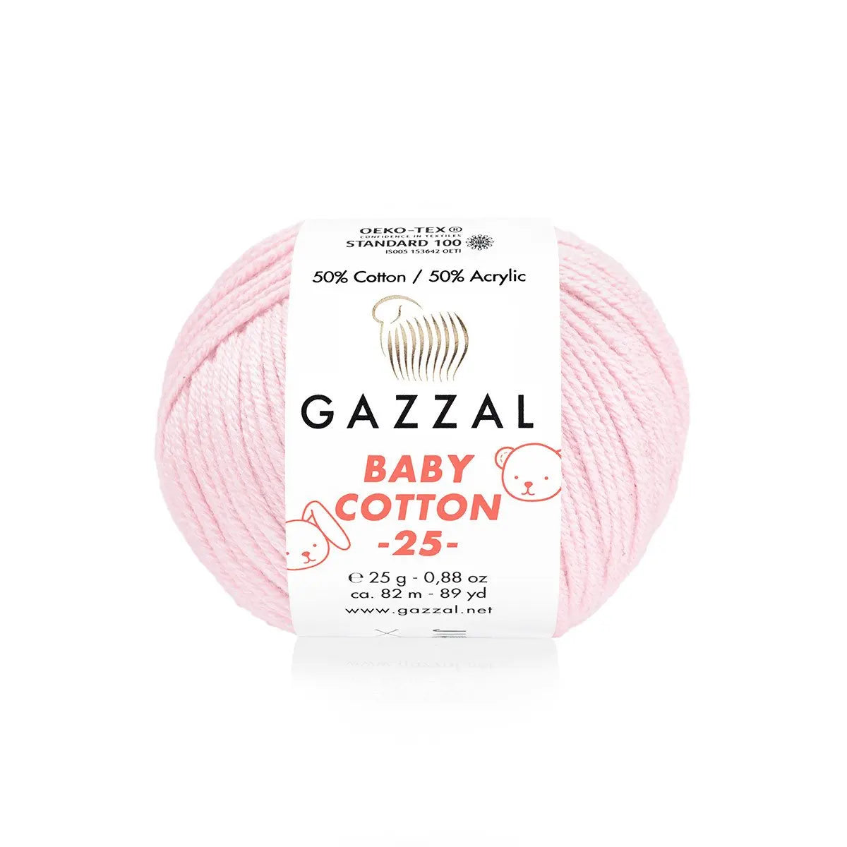 Gazzal Baby Cotton 25 Cotton Yarn, Hand knitting, Crochet, Hobbyshopy