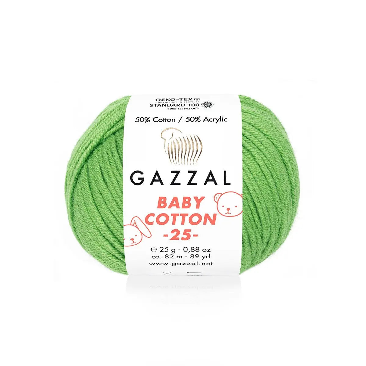 Gazzal Baby Cotton 25 Cotton Yarn, Hand knitting, Crochet, Hobbyshopy