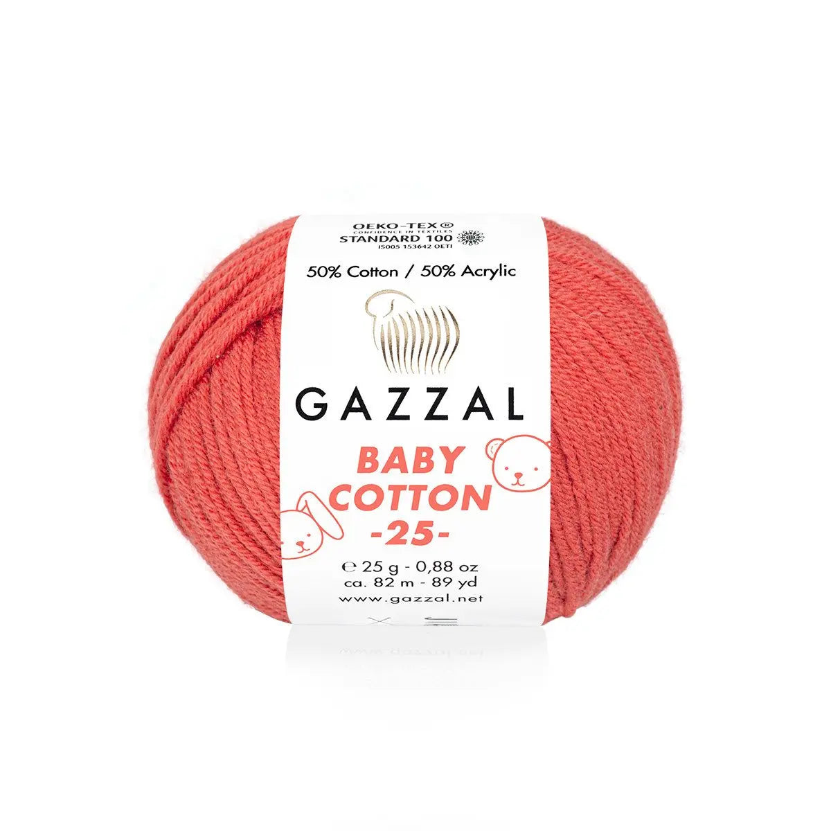 Gazzal Baby Cotton 25 Cotton Yarn, Hand knitting, Crochet, Hobbyshopy