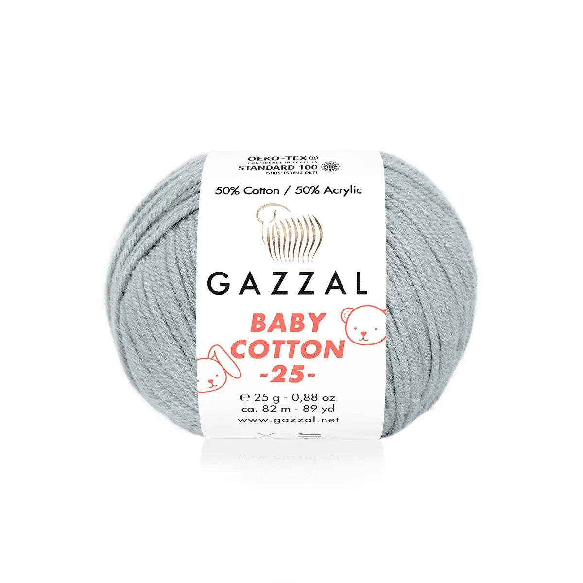 Gazzal Baby Cotton 25 Cotton Yarn, Hand knitting, Crochet, Hobbyshopy