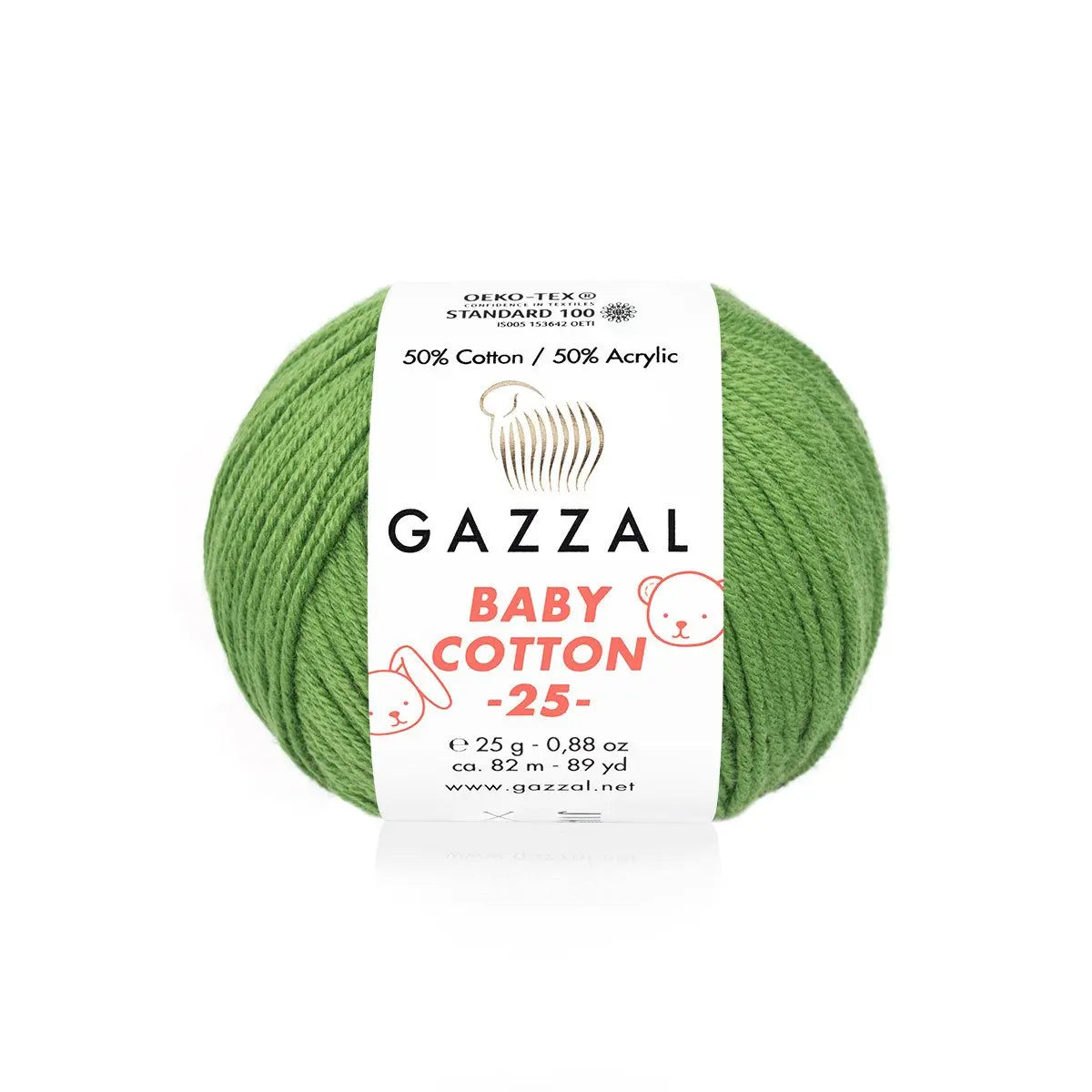 Gazzal Baby Cotton 25 Cotton Yarn, Hand knitting, Crochet, Hobbyshopy