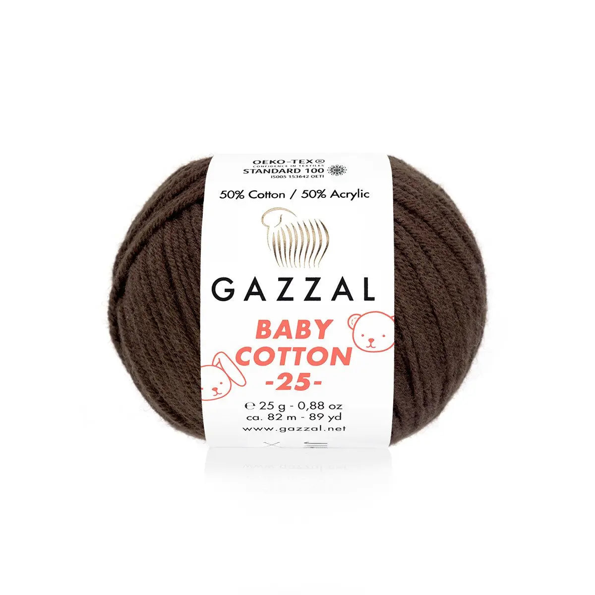 Gazzal Baby Cotton 25 Cotton Yarn, Hand knitting, Crochet, Hobbyshopy