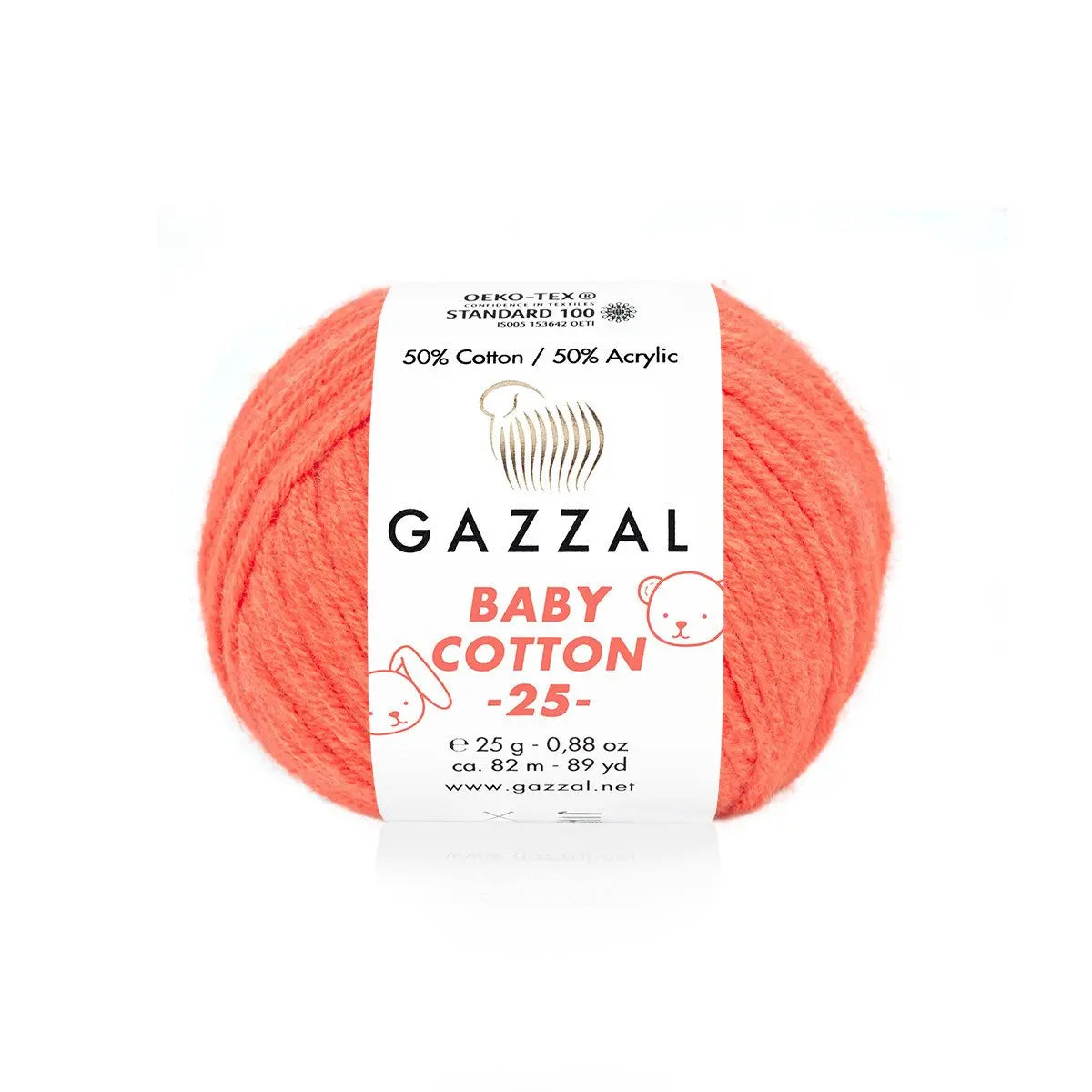 Gazzal Baby Cotton 25 Cotton Yarn, Hand knitting, Crochet, Hobbyshopy