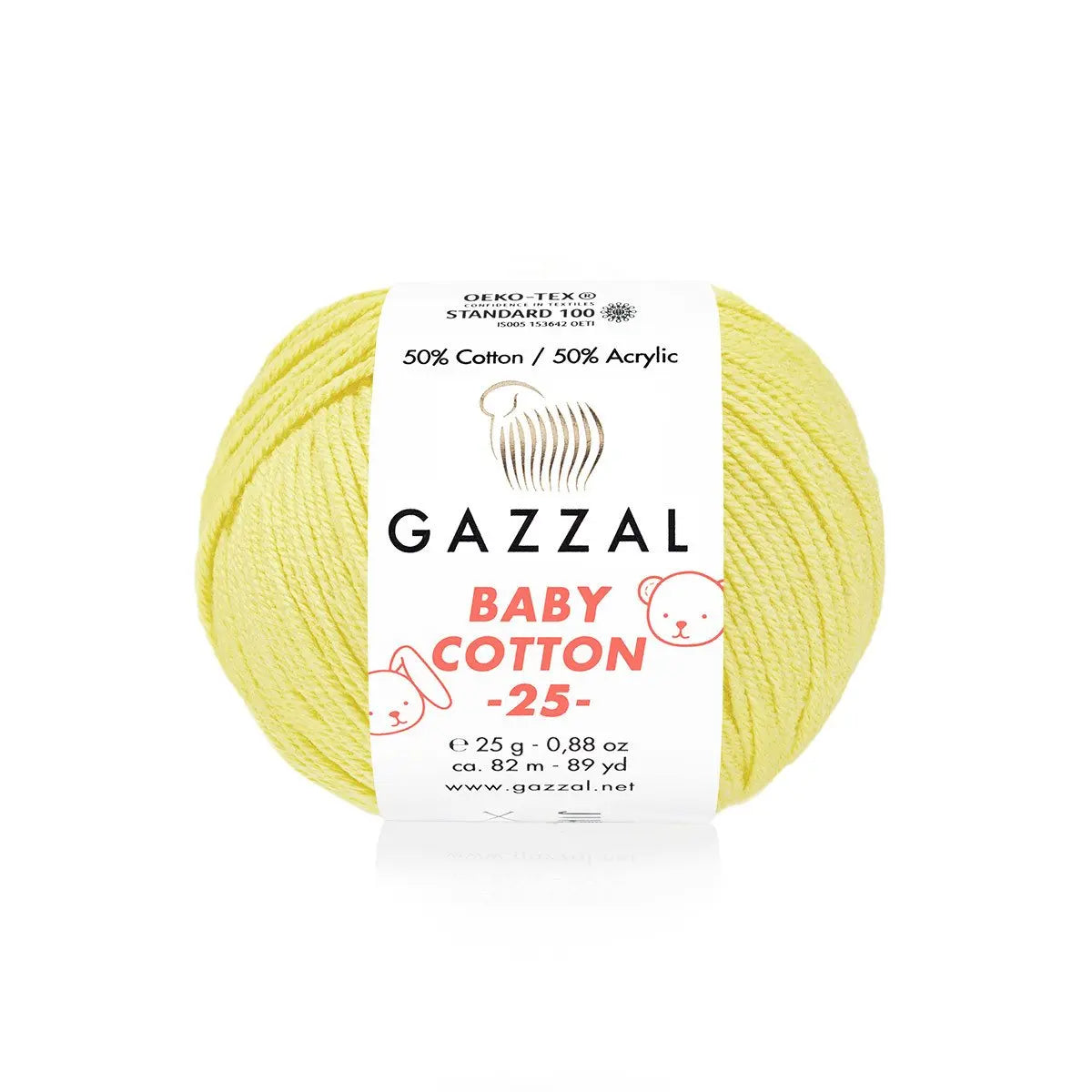 Gazzal Baby Cotton 25 Cotton Yarn, Hand knitting, Crochet, Hobbyshopy