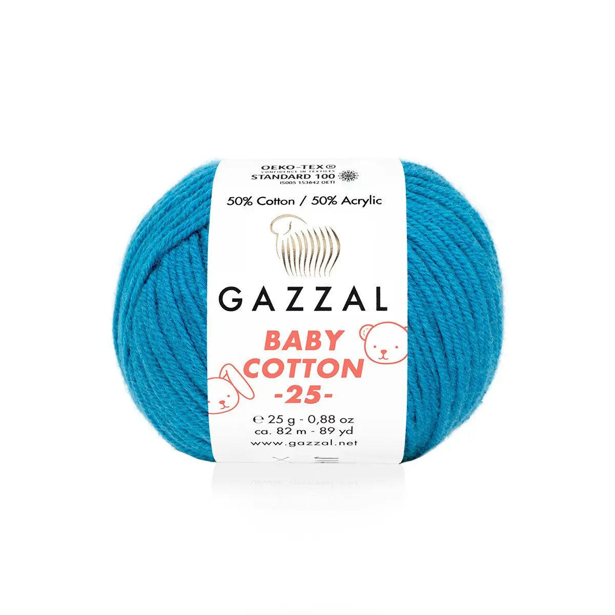 Gazzal Baby Cotton 25 Cotton Yarn, Hand knitting, Crochet, Hobbyshopy