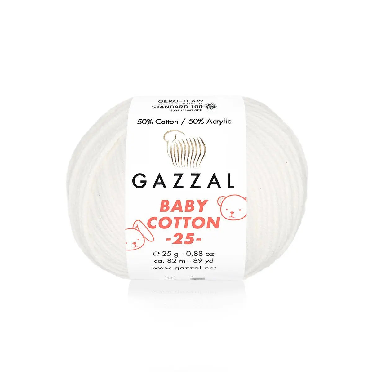 Gazzal Baby Cotton 25 Cotton Yarn, Hand knitting, Crochet, Hobbyshopy