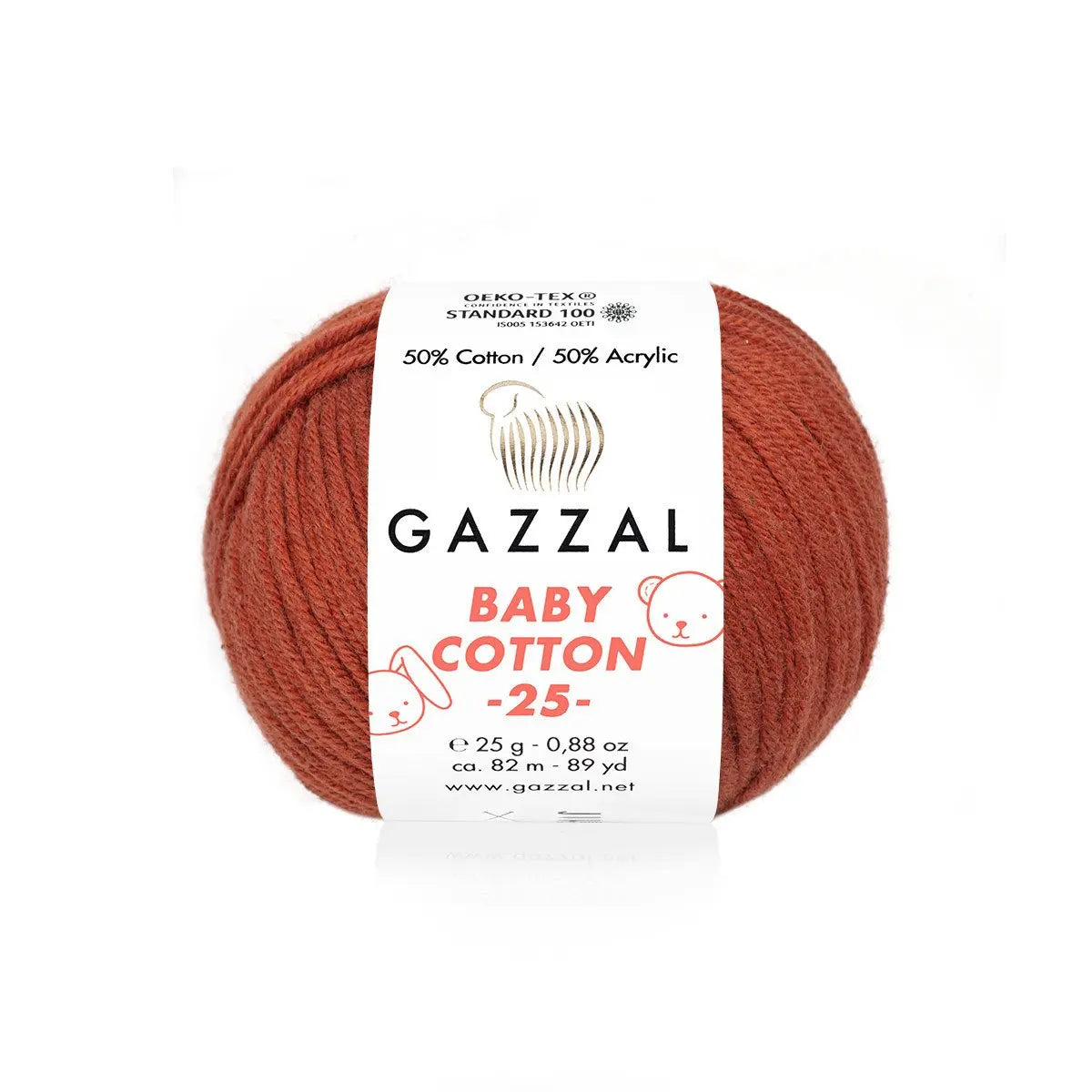 Gazzal Baby Cotton 25 Cotton Yarn, Hand knitting, Crochet, Hobbyshopy