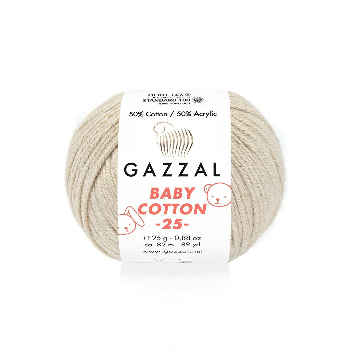 Gazzal Baby Cotton 25 Cotton Yarn, Hand knitting, Crochet, Hobbyshopy