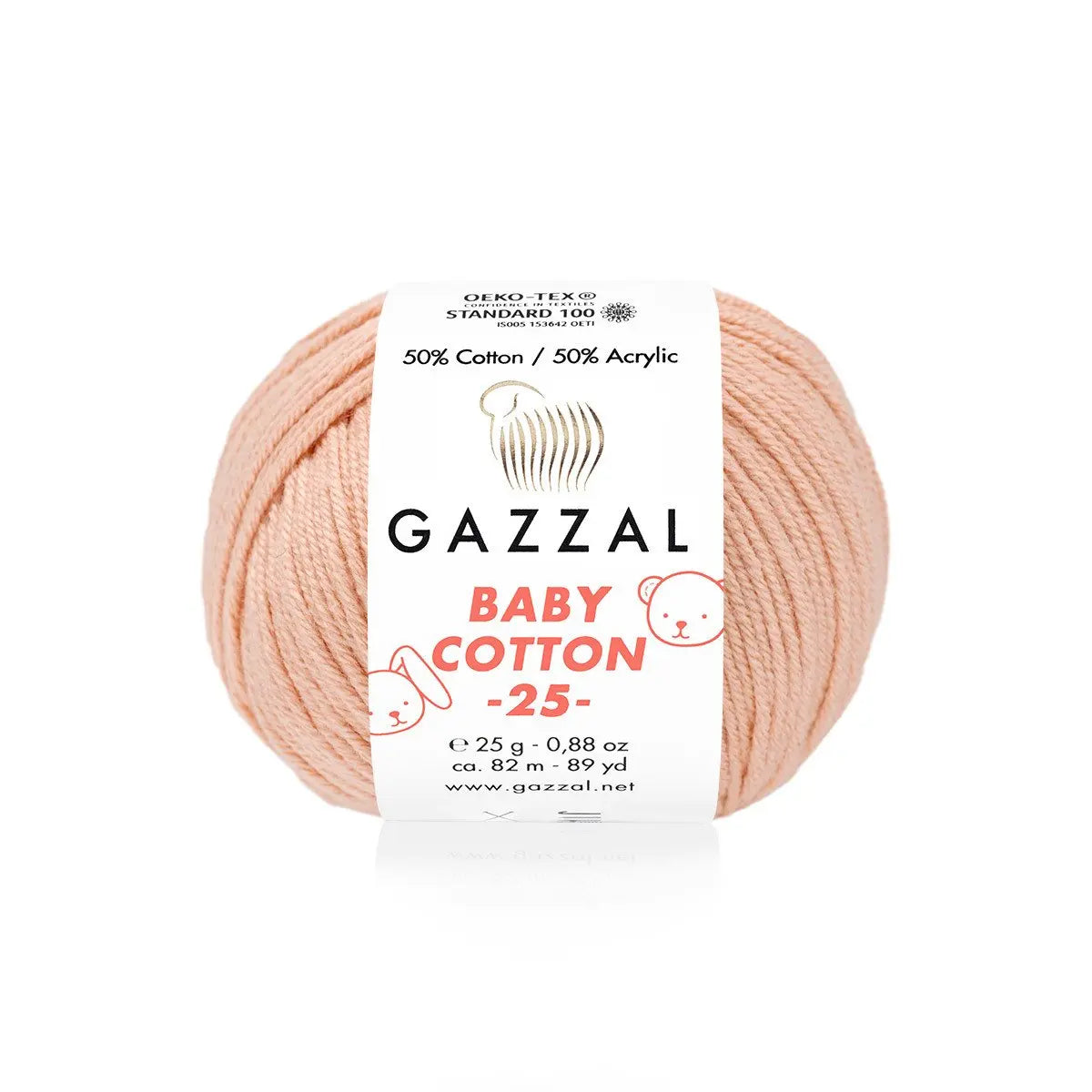 Gazzal Baby Cotton 25 Cotton Yarn, Hand knitting, Crochet, Hobbyshopy