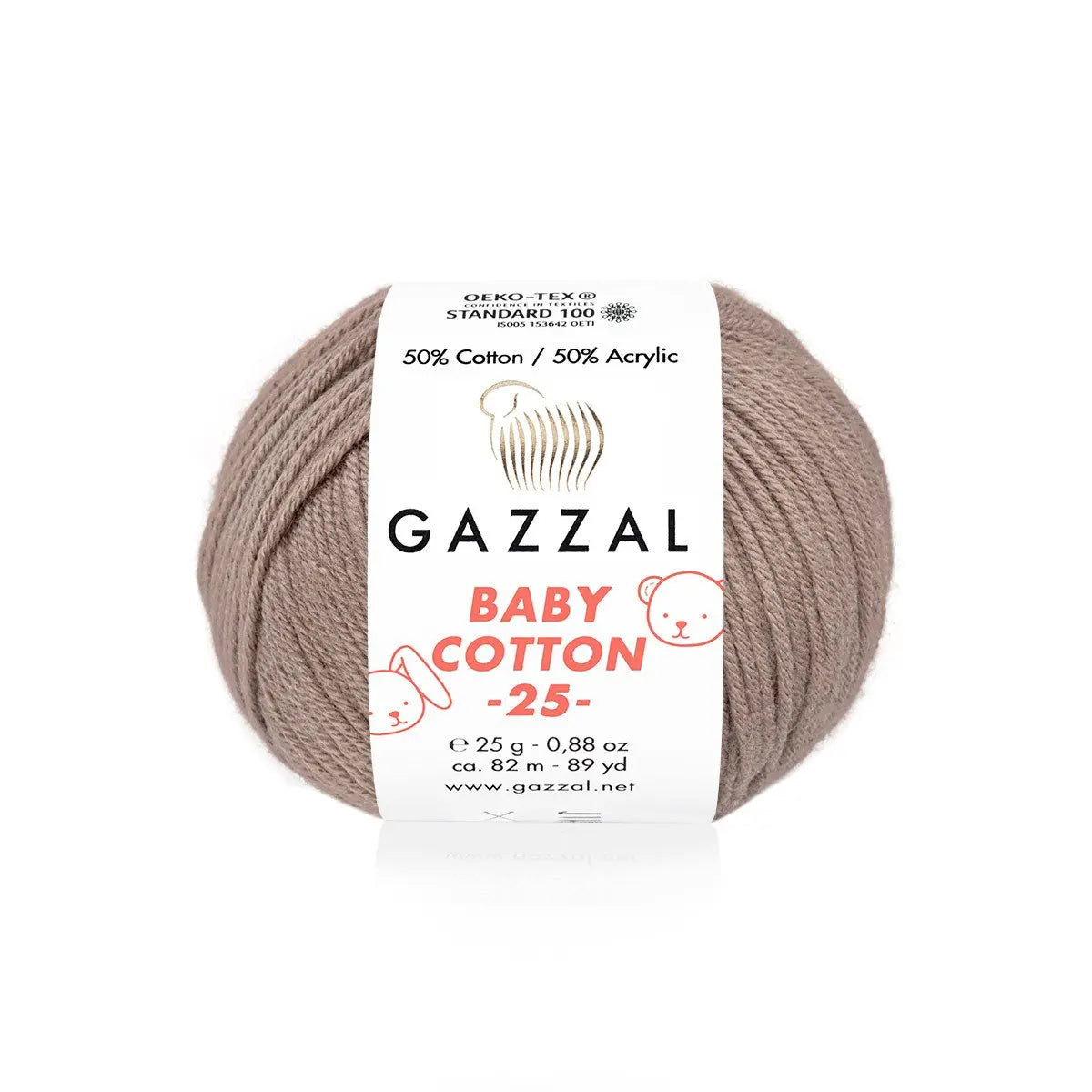 Gazzal Baby Cotton 25 Cotton Yarn, Hand knitting, Crochet, Hobbyshopy