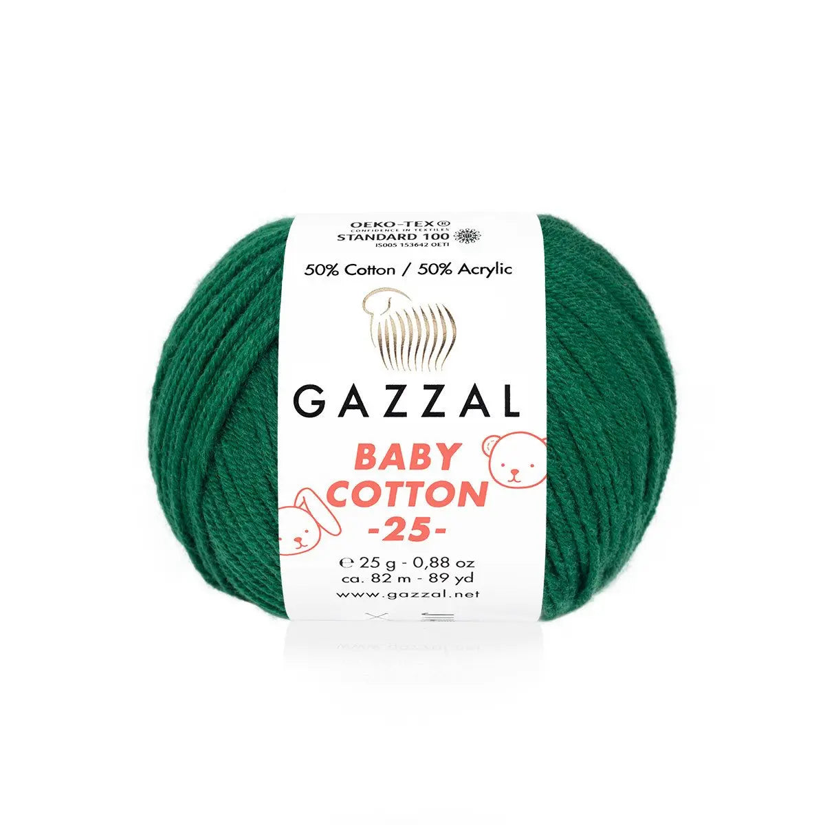 Gazzal Baby Cotton 25 Cotton Yarn, Hand knitting, Crochet, Hobbyshopy