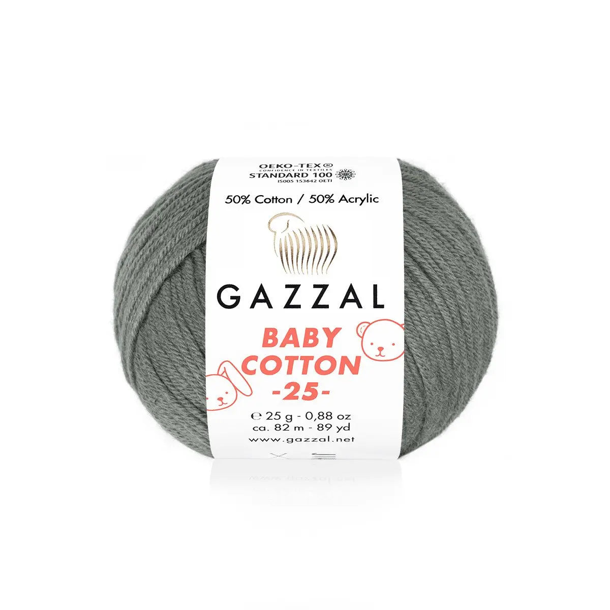 Gazzal Baby Cotton 25 Cotton Yarn, Hand knitting, Crochet, Hobbyshopy