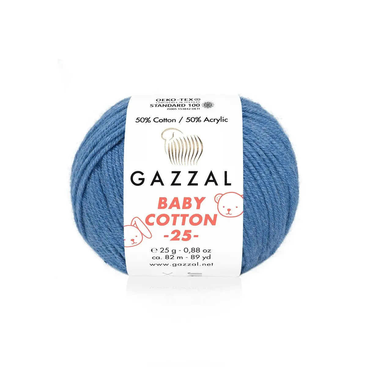 Gazzal Baby Cotton 25 Cotton Yarn, Hand knitting, Crochet, Hobbyshopy