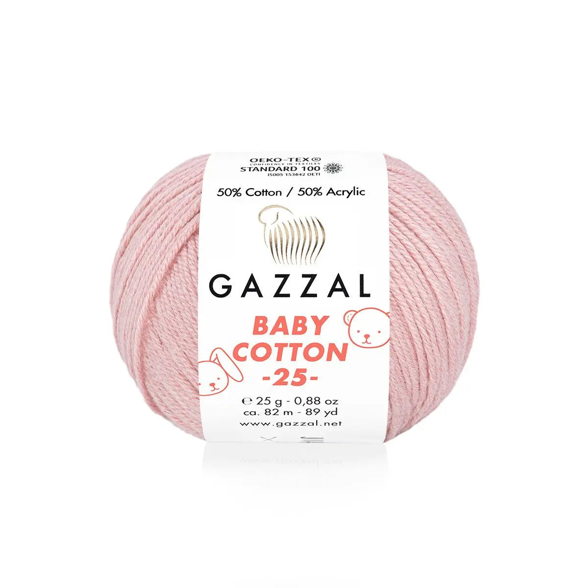 Gazzal Baby Cotton 25 Cotton Yarn, Hand knitting, Crochet, Hobbyshopy