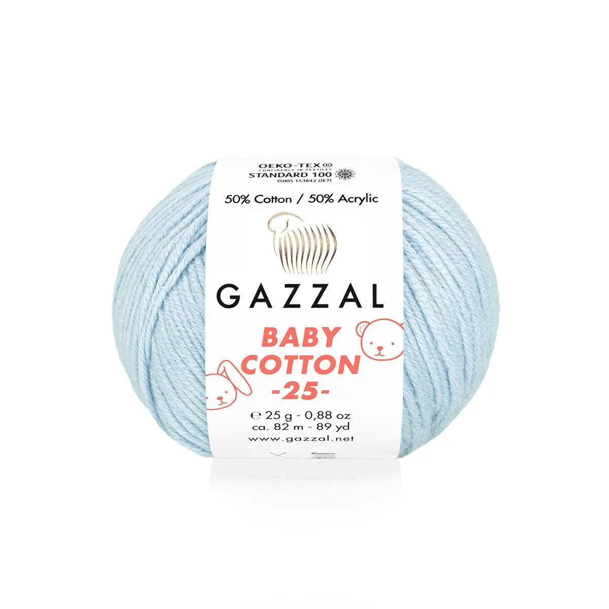 Gazzal Baby Cotton 25 Cotton Yarn, Hand knitting, Crochet, Hobbyshopy