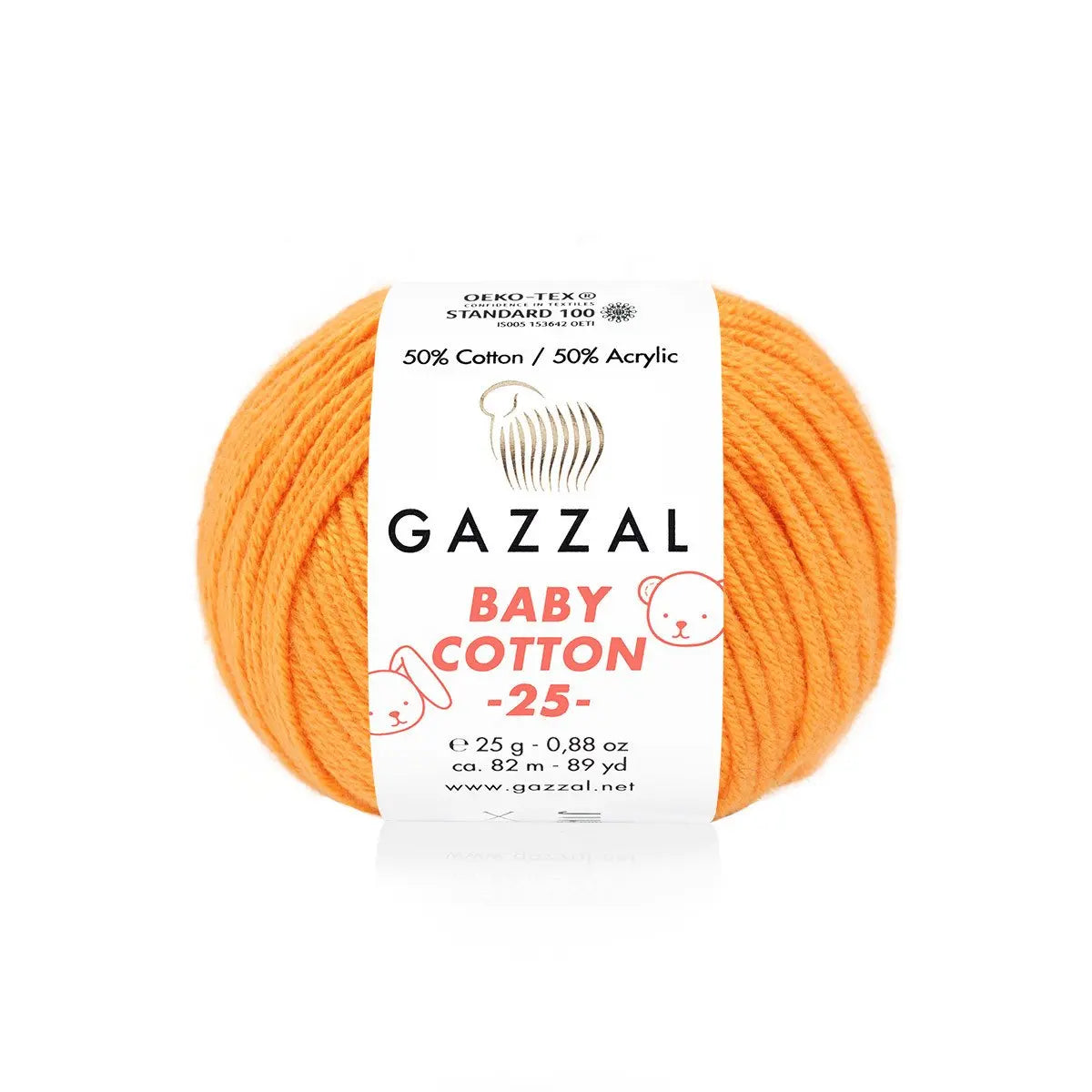 Gazzal Baby Cotton 25 Cotton Yarn, Hand knitting, Crochet, Hobbyshopy