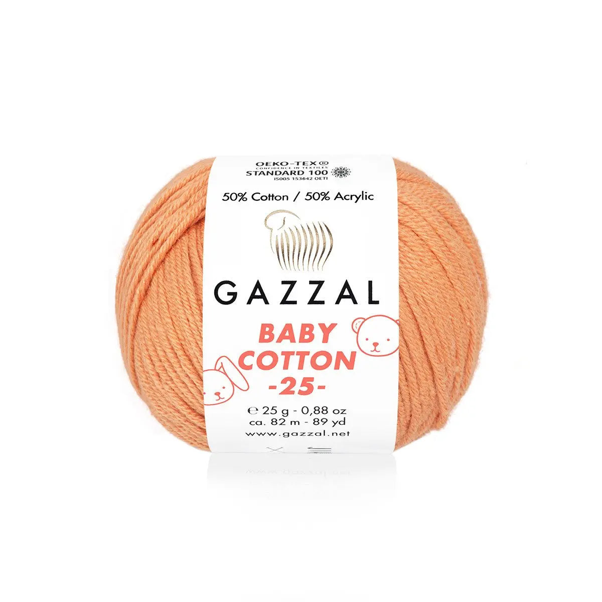 Gazzal Baby Cotton 25 Cotton Yarn, Hand knitting, Crochet, Hobbyshopy