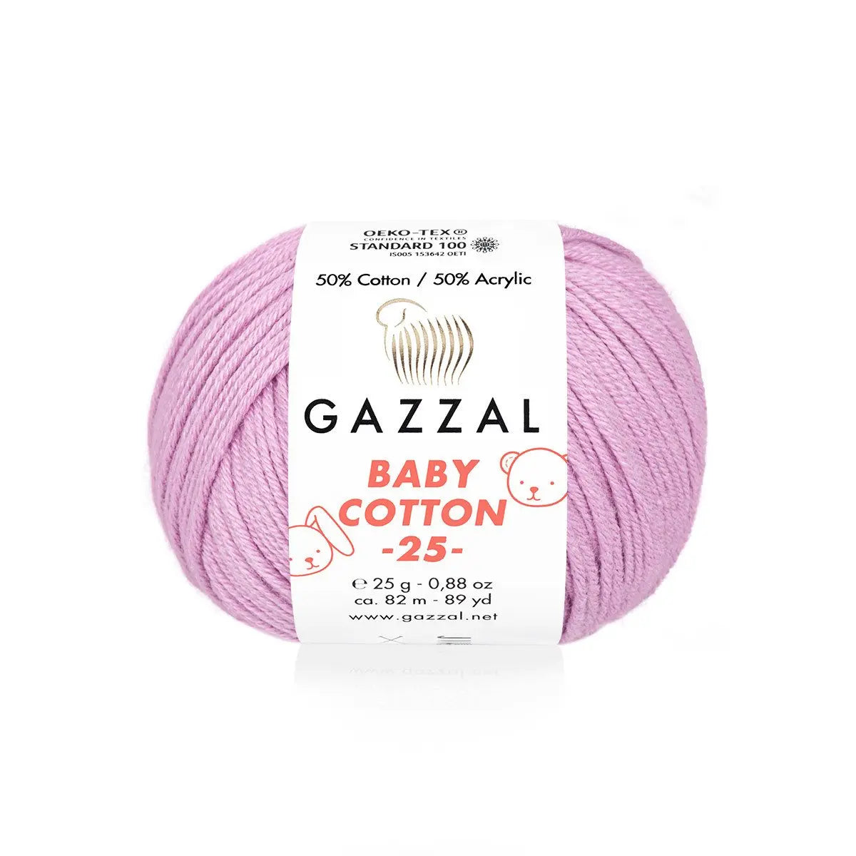 Gazzal Baby Cotton 25 Cotton Yarn, Hand knitting, Crochet, Hobbyshopy