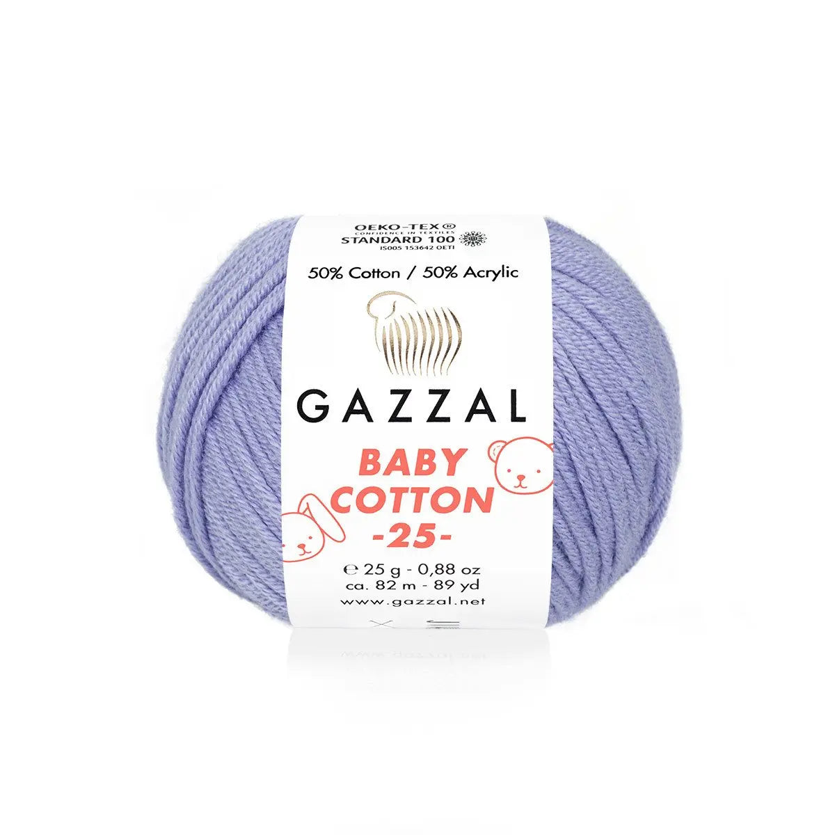 Gazzal Baby Cotton 25 Cotton Yarn, Hand knitting, Crochet, Hobbyshopy