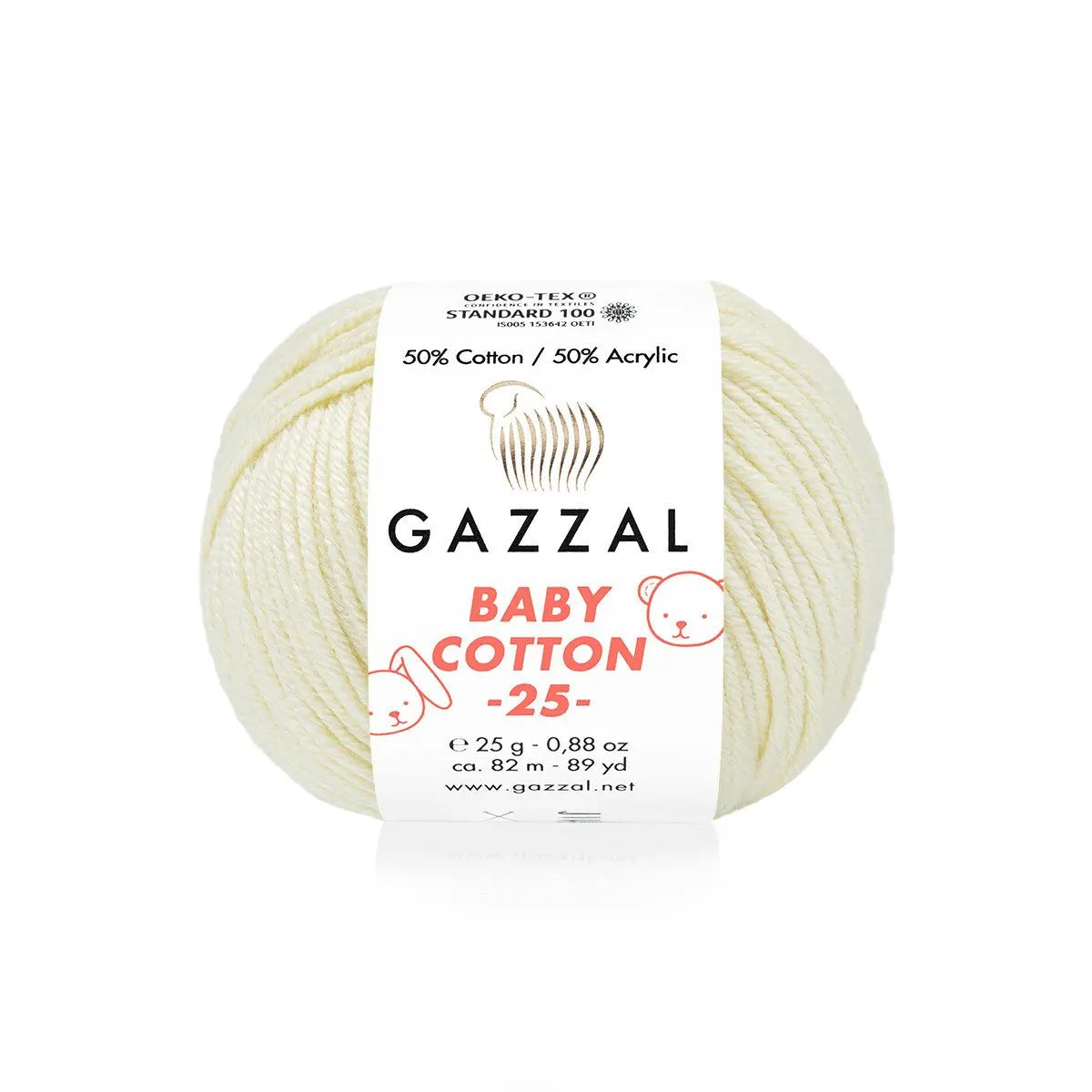 Gazzal Baby Cotton 25 Cotton Yarn, Hand knitting, Crochet, Hobbyshopy