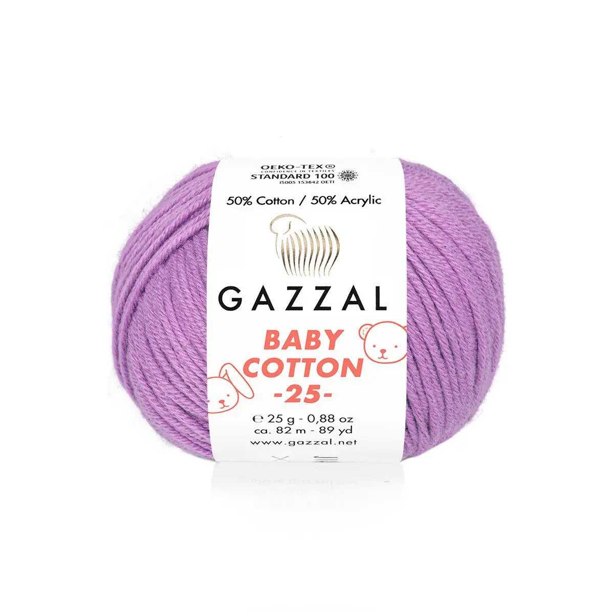 Gazzal Baby Cotton 25 Cotton Yarn, Hand knitting, Crochet, Hobbyshopy