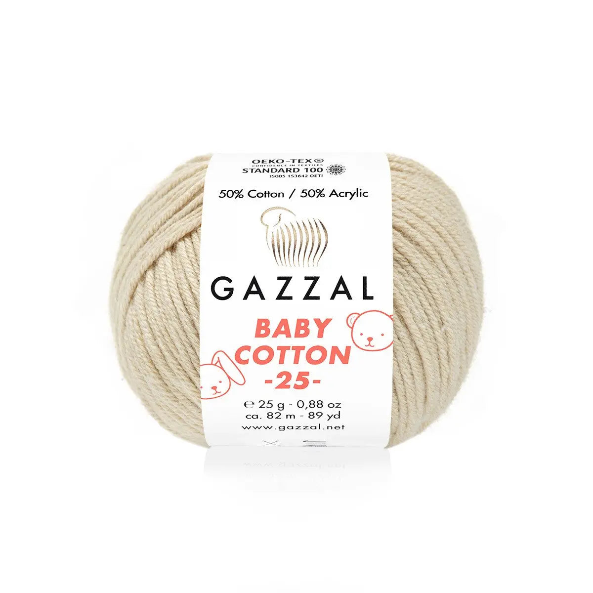 Gazzal Baby Cotton 25 Cotton Yarn, Hand knitting, Crochet, Hobbyshopy