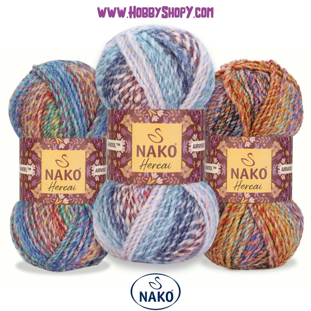 Nako Hercai Yarn, crochet, knitting hobbyshopy